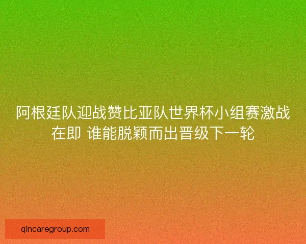 阿根廷队迎战赞比亚队世界杯小组赛激战在即 谁能脱颖而出晋级下一轮 阿根廷队迎战赞比亚队世界杯小组赛激战在即 谁能脱颖而出晋级下一轮