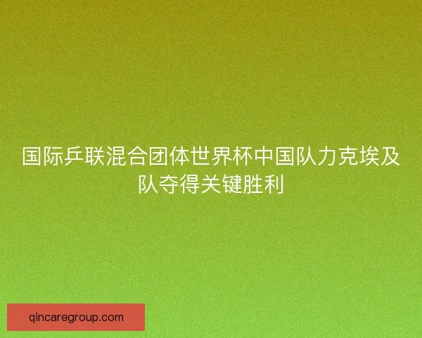 国际乒联混合团体世界杯中国队力克埃及队夺得关键胜利 国际乒联混合团体世界杯中国队力克埃及队夺得关键胜利