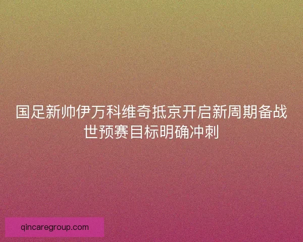国足新帅伊万科维奇抵京开启新周期备战世预赛目标明确冲刺